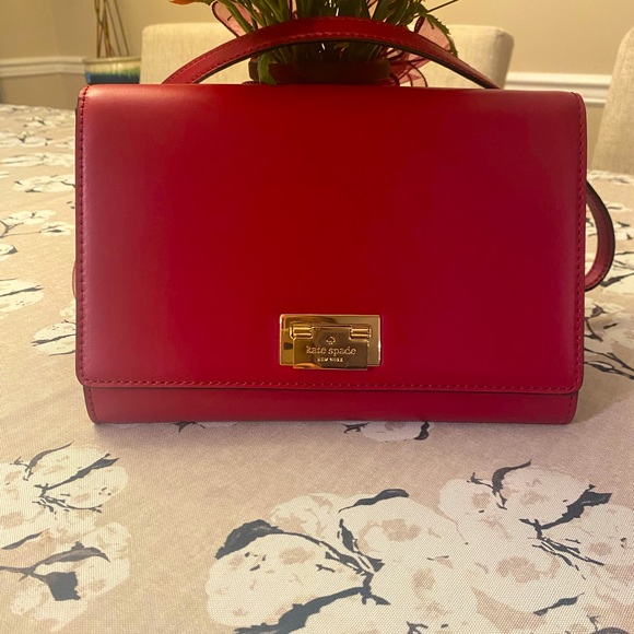 Kate Spade Harwood Place Fiona Leather Shoulder Crossbody...